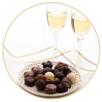 champagn and chocolates
